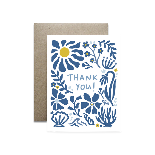 Floral Thank You Card