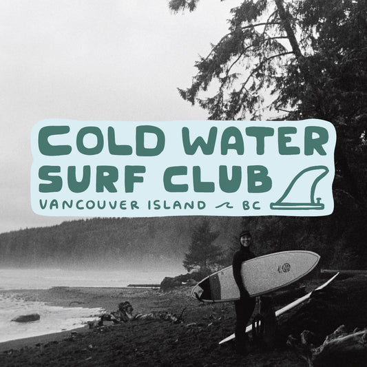 Cold Water Surf Club Sticker