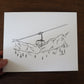 Gondola Letterpress Print