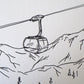 Gondola Letterpress Print