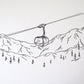 Gondola Letterpress Print
